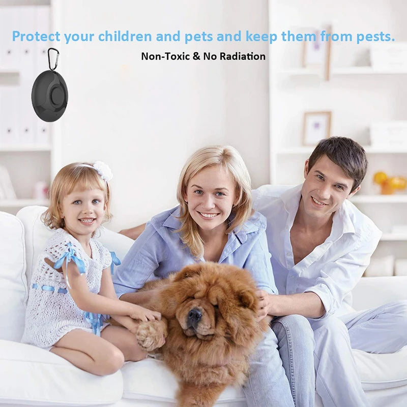 Ultrasonic Pest Reject Fleas Tick Lice Repeller Anti Bug Insect Repellent USB Rechargeable Mosquitoes Killer Home Pets Supplies