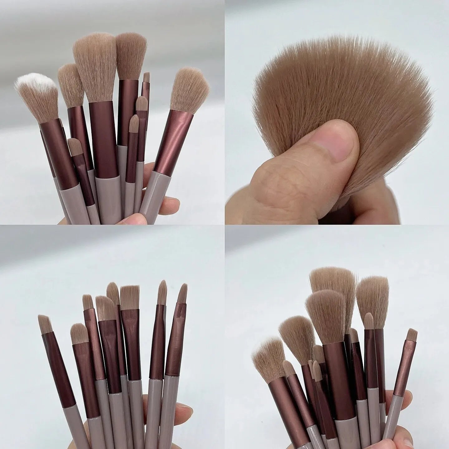 13-delige make-upkwastenset oogschaduw foundation vrouwen cosmetische borstel oogschaduw blush schoonheid zachte make-uptools tas